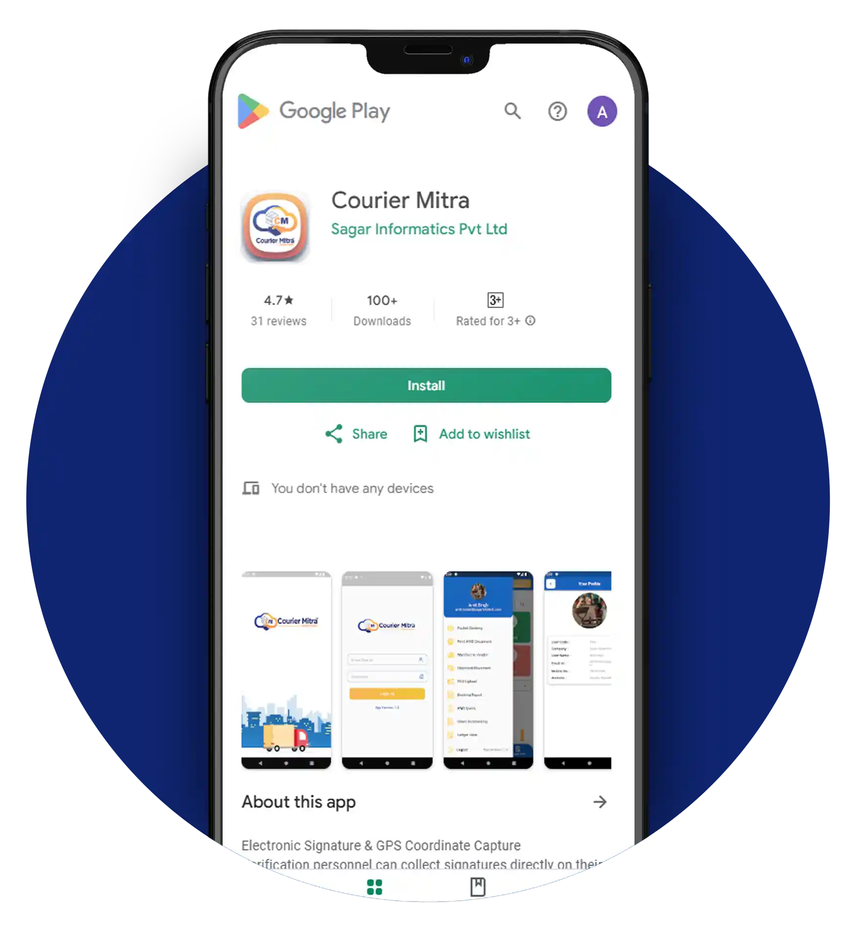 Advanced online courier management software solution